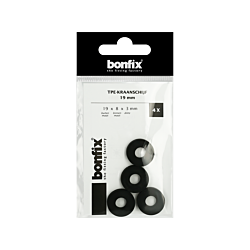 BONFIX TPE-kraanschijf 19 mm 19 x 8 x 3 mm Zak van 4 stuks