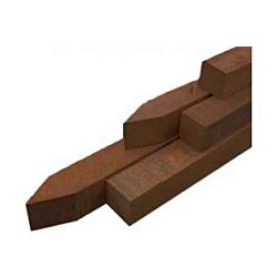 Hard houten paal 6x6 cm lang 275cm met punt